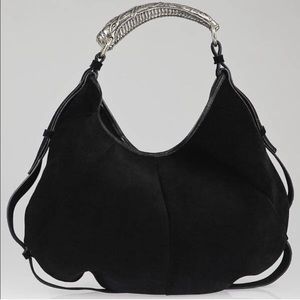 RARE Yves Saint Laurent silver horn Mombasa bag